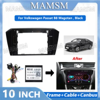 2 Din Radio Frame Adapter For VW Volkswagen Passat B8 Magotan Car Android Player DVD Audio Panel Mount Installation Fascia Frame