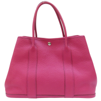 【二手名牌BRAND OFF】HERMES 愛馬仕 玫瑰色 Togo皮革 Garden Party 36 手提包 口P刻