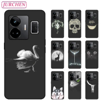 Silicone Case For OPPO Realme GT Neo 5 Cute Cat Dogs Cartoon Printing Cover For Realma Realmi Reame GT Neo5 240W RMX3706 RMX3708