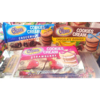 okebis cookies cream chocolate banana 170gram inafood