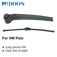 MIDOON Wiper 13" Rear Wiper Blade &amp; Arm Set Kit For VW Polo 2002 2003 2004 2005 Windshield Windscreen Rear Window