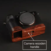 Sony A7R5 A7R4 A7R3 A7S3 A1 Camera Ebony Handle Ultra-light solid wood protective base cage