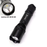 High Bright M5 1200Lumens Luminus SST-40-W LED Flashlight 5-Mode linternas LED Torch Outdoor Camping Torch Zaklamp by 1*18650