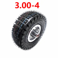 High Quality 3.00-4 Electric Scooter Rear Wheel with Tyre Alloy Rim Hub and Inner Tube Wheels Gas Scooter Bike Motorcycle