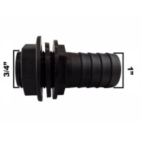 Water Butt/Tank 1in Overflow Connector With Nut &amp; Washer Fits 1in Overflow Pipe Garden Watering Equipment Wholesale