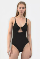 Sunseeker Tropadelic Texture黑色竹節環連體泳衣