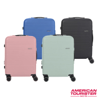 【AMERICAN TOURISTER 美國旅行者】20吋 NOVASTREAM 抗菌環保可擴充PC防盜拉鍊登機箱/行李箱(多色可選)