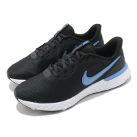 Nike 慢跑鞋 Revolution 5 EXT 運動 男鞋 輕量 透氣 舒適 避震 路跑 健身 球鞋 黑 藍 CZ8591004
