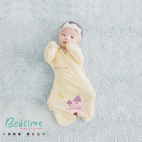【Mang Mang 小鹿蔓蔓】涼感竹纖維Bedtime嬰兒包巾(黃)