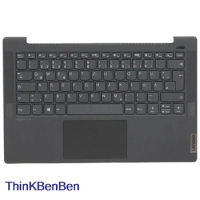 DE German Black Keyboard Upper Case Palmrest Shell Cover For Lenovo Ideapad 5 14 14IIL05 14ARE05 14ALC05 14ITL05 5CB1A13638