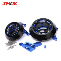 SMOK Motorcycle CNC Aluminum Alloy Engine Guard Case Slider Cover Protector Set For Yamaha MT-09 MT 09 MT09 FZ-09 2014 2015 2016
