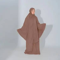 Zoya Devania Prayer Set - Mukena Dewasa Bahan Parasut Brown