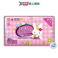 康乃馨寶寶潔膚濕巾補充包80片2包【愛買】