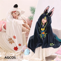 AGCOS Game Genshin Impact Tighnari Kaedehara Kazuha Doujin Cosplay Coat Blanket Lovely Clothing