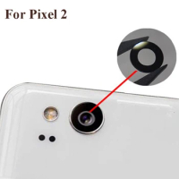 High quality For Google Pixel 2 Back Rear Camera Glass Lens Repairment Repair parts test good For Google Pixel 2 Pixel2