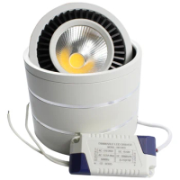 Dimmable COB Downlight 360 Degree Rotating 3W 5W 7W 10w 12w 15w COB Spot LED Light Surface Mounted Downlights LED Lights