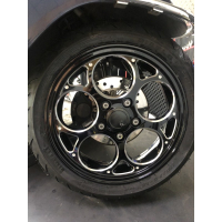 VOS偉士狗肉車坊-Vespa 12吋鋁圈 一對輪框 甜甜圈 煮麵框 GTS GTV 春天 衝刺