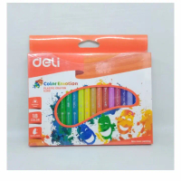 Crayon Plastik DELI C200 18 Warna