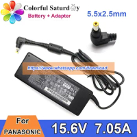 110W CF-AA5713A Laptop Charger 15.6V 7.05A AC Adapter For PANASONIC CF-53 CF-52 CF-31 CF-33 CF-54 CF-19 CF-20 CF-30 TOUGHBOOK