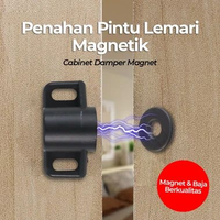Penahan Pintu Magnet Door Stopper Magnet Pintu Lemari Laci Stainless Putih