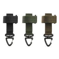 Mountaineering Buckle Outdoor Keychain Tactical Gear Clip Keeper Pouch Belt Keychain Gloves Rope Holder Hook Camping