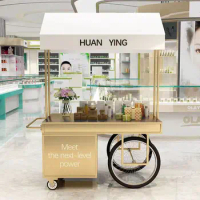 Trolley ice powder stalls flower drivers push commercial shelves, market stalls, promotion stands, display cases.