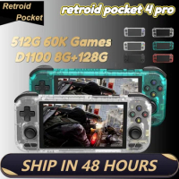 Retroid Pocket 4Pro RP4 Pro RP4 Retroid Pocket 4 Handheld Game Console 4.7Inch Touch Screen RAM 8G+128G 5000mAh Children's gifts