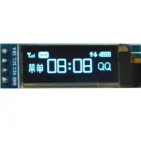 IIC I2C 0.91"128x32 Blue OLED LCD Display Module 3.3v 5v FOR AVR Arduino