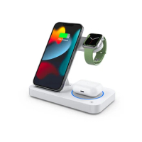 4in1 20W Qi Wireless Charger Stand Foldable Charging Station For Apple Watch Samsung Huawei iPhone 14 13 12 Pro Max AirPods