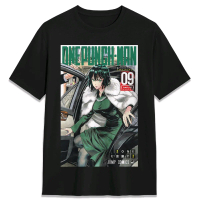 Kaos Blesslest T-shirt Cover Manga One Punch Man #9 - Pria/Wanita - Hitam - Katun - Sablon DTF - Nya