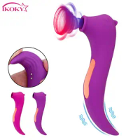 G Spot Clitoris Stimulator Sucking Vibrator 20 Modes Dildos Dual Motors Sex Toys for Women Adults Nipple Sucker