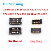 2Pcs For Samsung Galaxy A42 A426 A425 A525 A52 A526 A72 A725 A726 A32 4G 5G A326 A325 FPC Battery Flex Clip Connector Plug