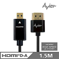 【Avier】HDMI A-D傳輸線~1.4超薄極細版 (1.5M)