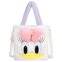 Disney Daisy Duck Plush Handbags Anime Mickey Mouse Shoulder Bag Kawaii Tcg Daisy Soft Stuffed Plushie Bags Cartoon Coin Purse