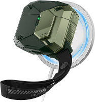 i-Blason for Apple AirPods 4 Case MagSafe [Magnetic Auto Lock] Full-Body Military  Hard Case with La