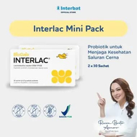 Interlac Probiotik Mini Pack Double Bundle - Menjaga Kesehatan Saluran Pencernaan Anak