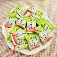 【食尚三味】梅子綠茶糖  (幼兒園小禮 硬糖 梅子糖 老師獎勵 夾心糖 茶糖 綠茶糖 梅糖)500g (台灣糖果)