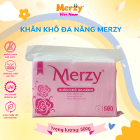 Khăn Khô Đa Năng Merzy Cho Bé - Diệt Khuẩn 500g, Thay Khăn Sữa - Kích Thước 14x19cm