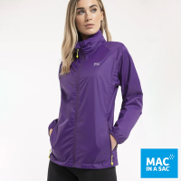 【MAC IN A SAC】男女款輕巧袋著走防水抗風透氣輕量外套MNS089紫