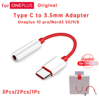 Original for Oneplus Earphone Adapter Usb Type C To 3 5mm Jack Audio Convertor One Plus 11 10pro 9t 9 Pro 8t Realme Aux Cable