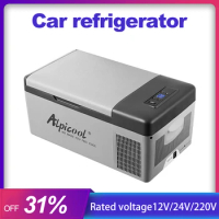 Alpicool 15L Mini Car Refrigerator 12/24V Compressor Refrigeration Freezer 220V Portable Car Home Outdoor Cooler Picnic Fridge