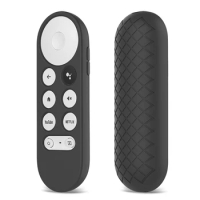 Soft Shell Compatible for Google Chromecast 2020 Voice TV Remote Control Case Silicone Protective Cover Dustproof Washable