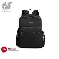 0459 Tas Ransel Wanita Backpack Wanita Remaja Tas Bahan Anti Air Black