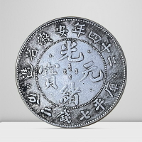 二十四年安徽省造仿古銀元 金屬硬幣工藝品銀圓收藏銅幣光緒元寶