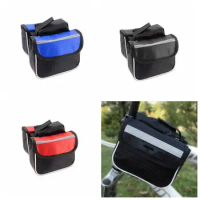 Cycling Accessories Phone Holder Large Capacity Multifunctional MTB Bag Front Top Tube Bag Waterproof Frame Saddle Bag