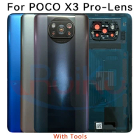 100% New For POCO X3 Pro battery Back Cover For Xiaomi poco x3pro Replacement Rear Housing Cover