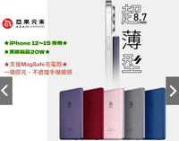 強強滾優選~北車Magsafe【ADAM 亞果元素】GRAVITY C5 5000mAh 最高20W 超薄型磁吸行動電源