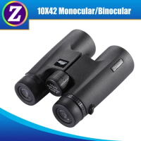 ZIYOUHU Waterproof 10X42 Compact Binocular Prism BAK4 FMC Lens Large Eyepiece HD Binoculars for Bird Watching Hunting Traveling