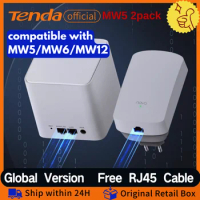 Tenda Mesh Router Wifi MW5 Home WIFI Router 2.4&amp;5Ghz Wifi Repeater Tenda Mesh Wireless extender Router Coverage Up to 300m²