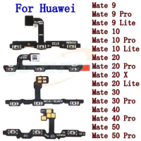 Power ON OFF Mute Switch Control Key Volume Button Flex Cable For Huawei Mate 40 30 20 10 9 Pro Lite Replacement Parts